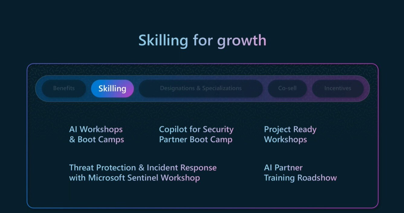 Microsoft partner skilling and AI training focus